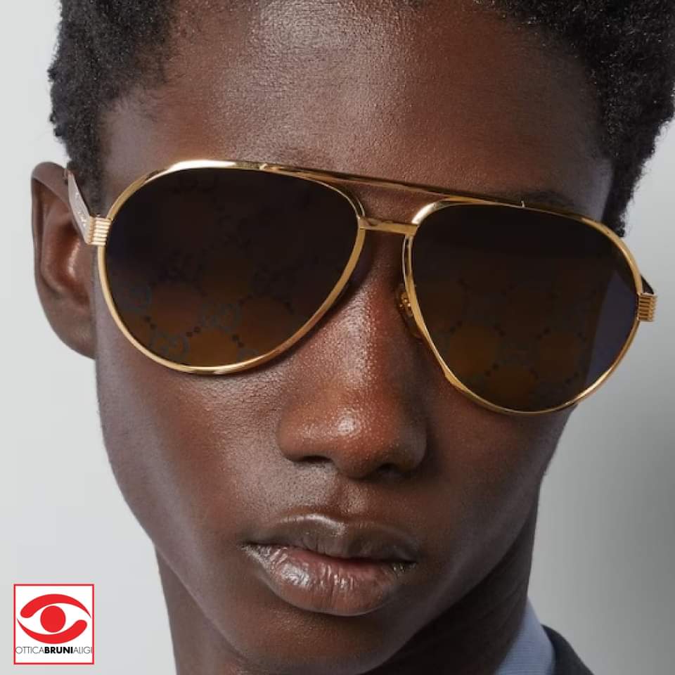 >Eleganza Aviator: Collezione Occhiali da Sole Uomo Gucci Cruise 2024